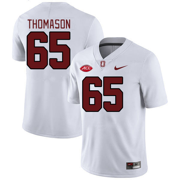 Men #65 Allen Thomason Stanford Cardinal 2024 ACC Conference College Football Jerseys Stitched-White